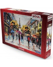  Παζλ Nova puzzle 1000  κομμάτια - Οι δρόμοι του Άιφελ
